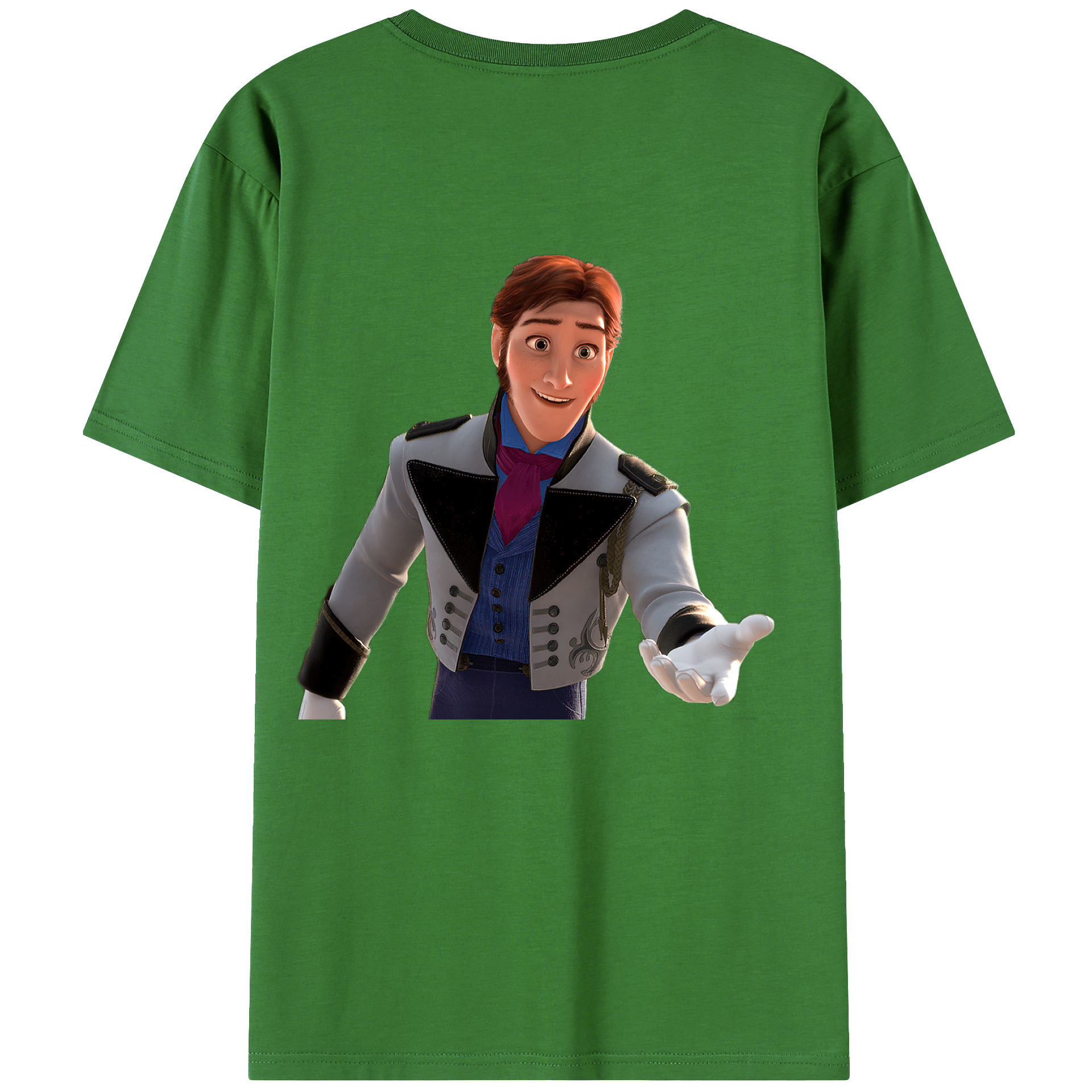 （画像用） アナと雪の女王 アンナ エルサ Frozen Anna Elsa レディース半袖Tシャツ(バックプリント)